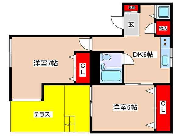 ローリエ生田の物件間取画像